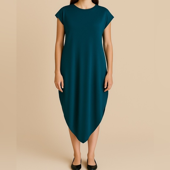 Universal Standard Teal Geneva Dress - Picture 1 of 8